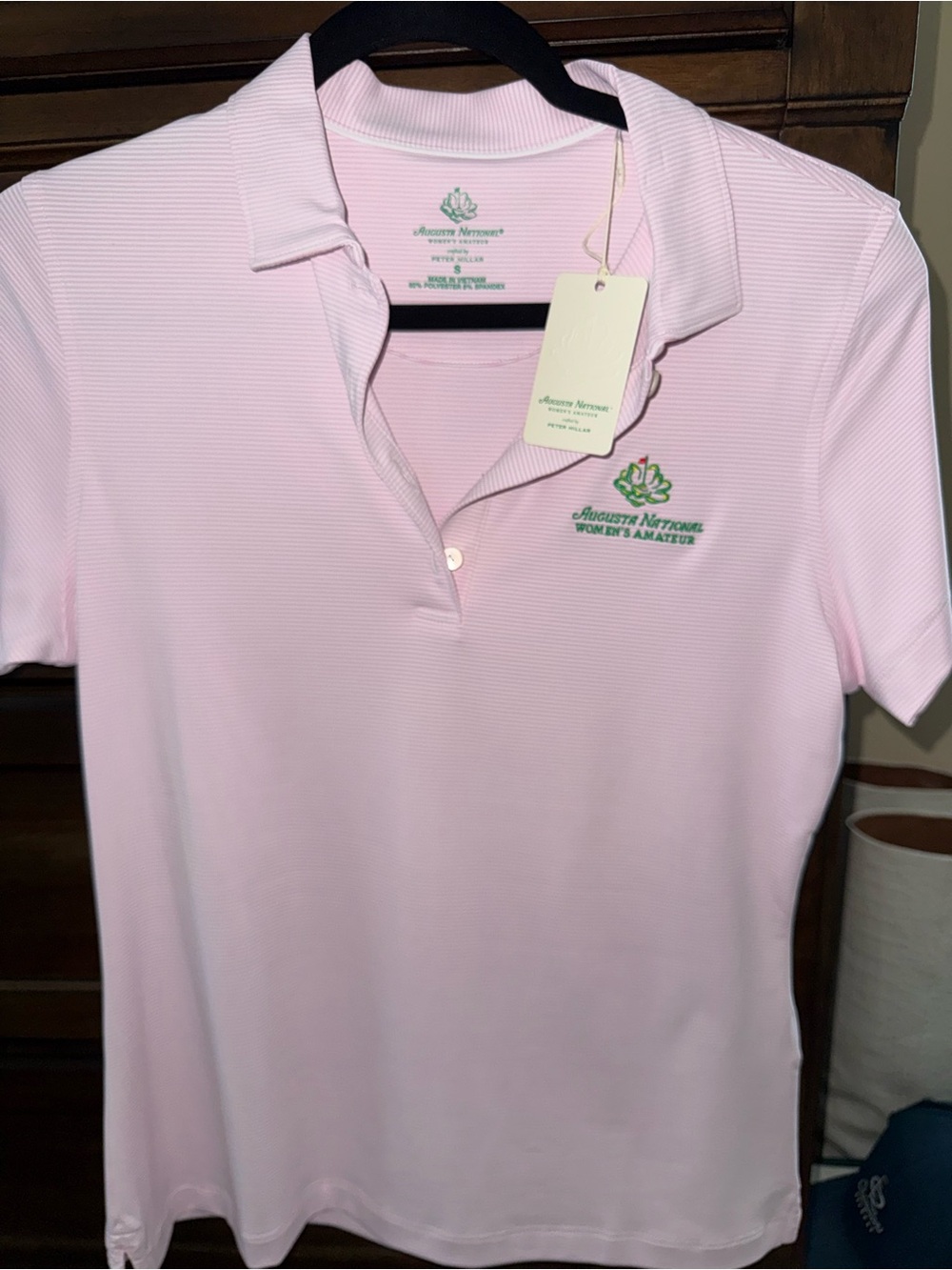 Augusta National Women's Amateur Light Pink Polo Peter Millar